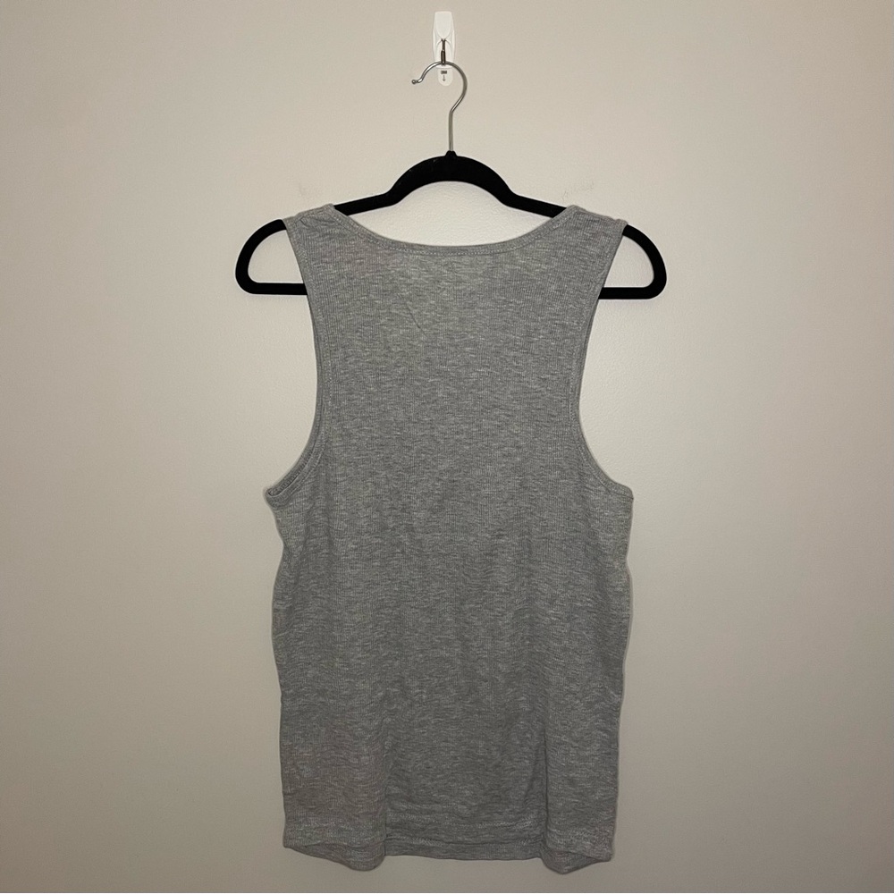 Gap Rib-Knit Undershirt Tank Tops (2), White & Gray, Size L, NWOT - Picture 5 of 6